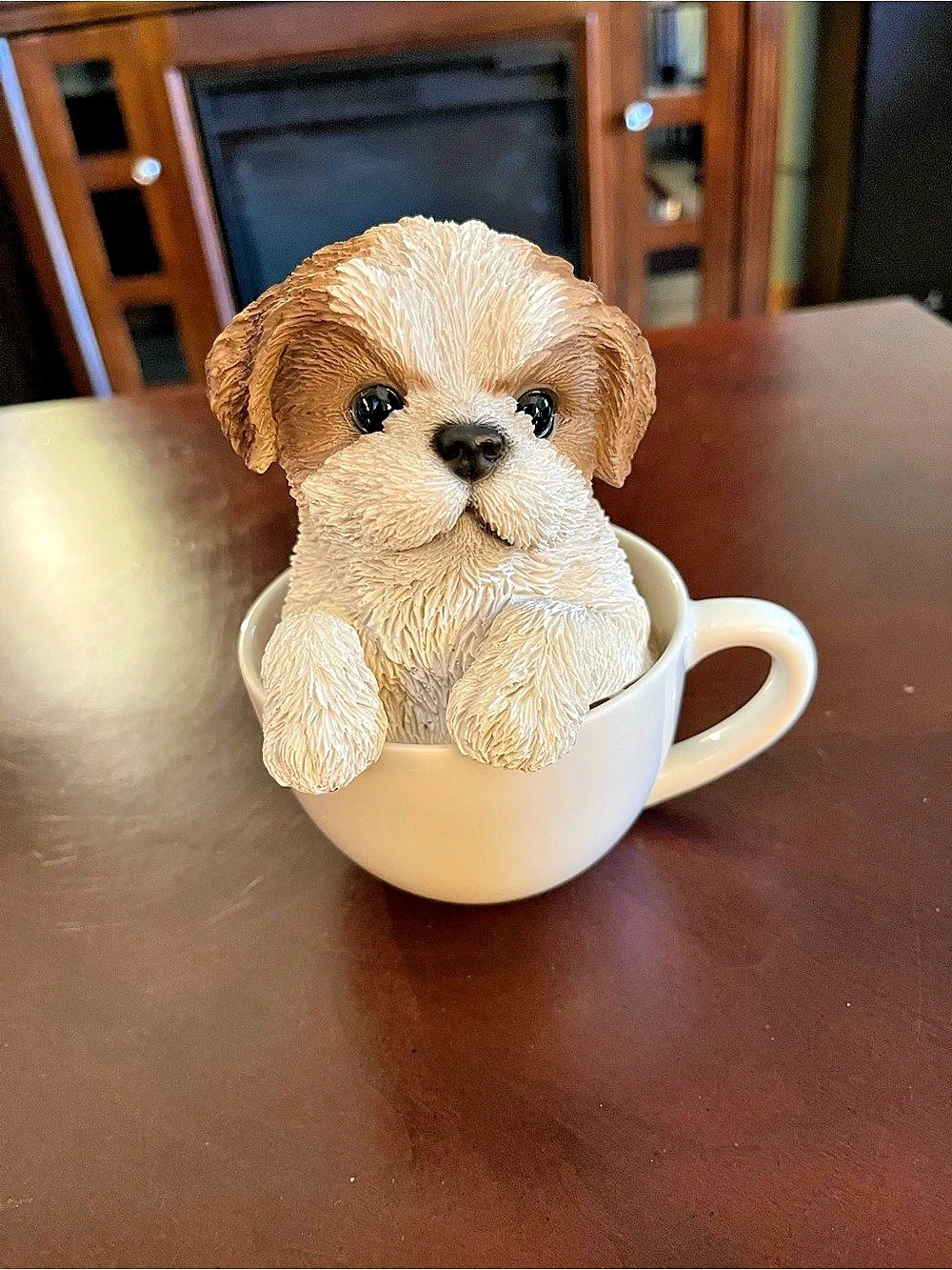 Pacific Giftware Teacup Pet Pals Shih Tzu Puppy Figurine